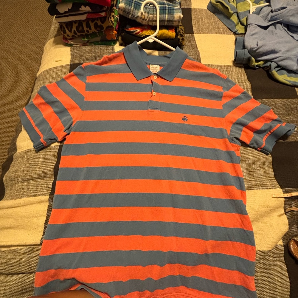 Men's Striped Brooks Brother's  Polo Shirt